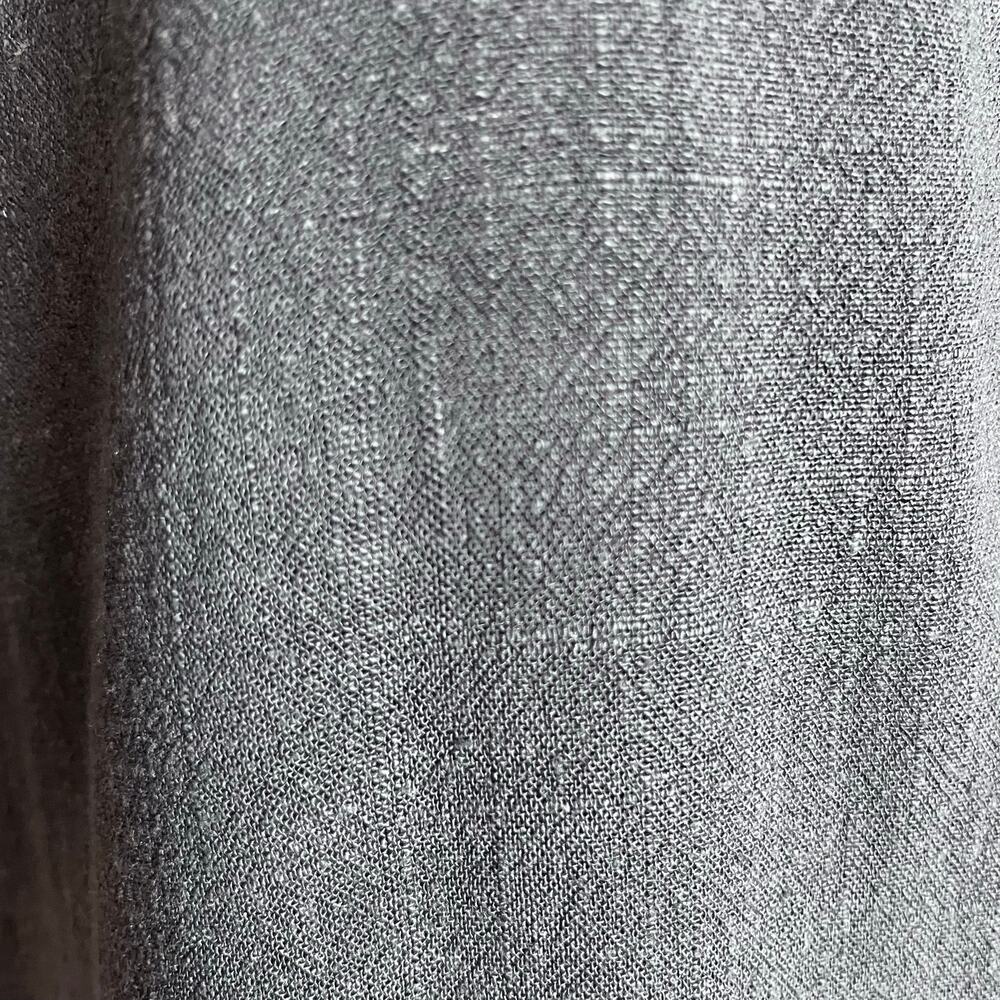 Splendid Gray Linen Blend Pocket Dress Small Lagenlook Oversized Boxy Relaxed - Picture 4 of 6